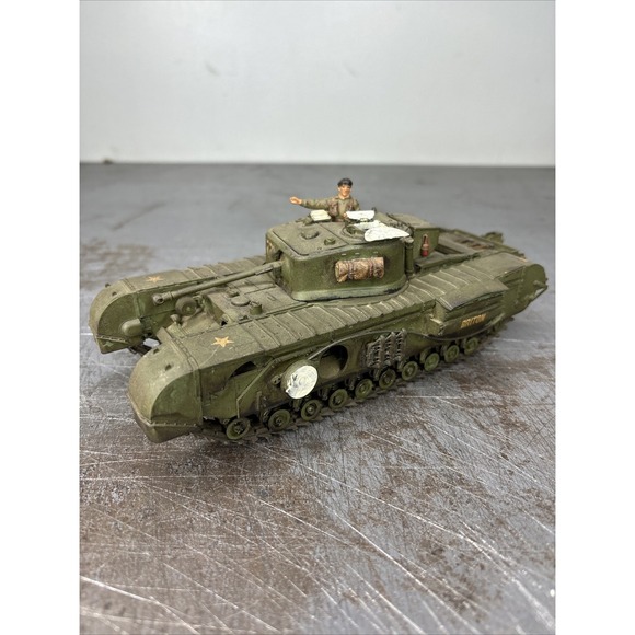 Tamiya Other - 1/35 Built Painted British Churchill Crocodile Flamethrower Tank BRITON W/Figure